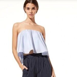 Aritzia Babaton Strapless Eckard Blouse Small